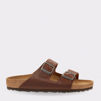 BIRKENSTOCK UNISEX ARIZONA VINTAGE WOOD ROAST LEATHER REGULAR