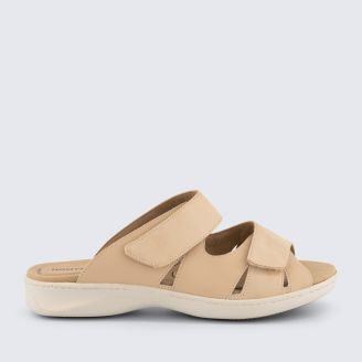 HOMYPED WOMENS DREAM SLIDE BISCOTTI