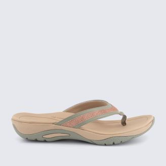 HOMYPED WOMENS INLET STRIPE SAGE