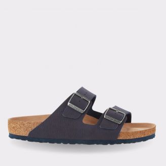 BIRKENSTOCK ARIZONA DESERT DUST VEGAN INDIGO BLUE BIRKIBUC REGULAR