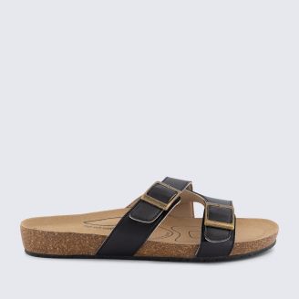 HOMYPED WOMENS RIVER Y STRAP BLACK